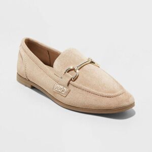 Women's Laurel Loafer Flats - A New Day Light Taupe 8